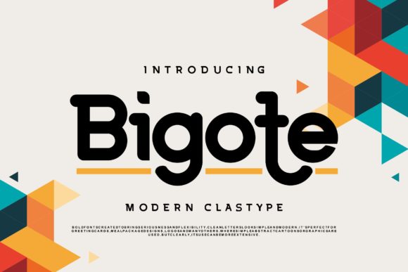 Bigote: A Simple Display Font for Handmade Creations