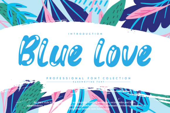 Blue Love Font for Professional Branding