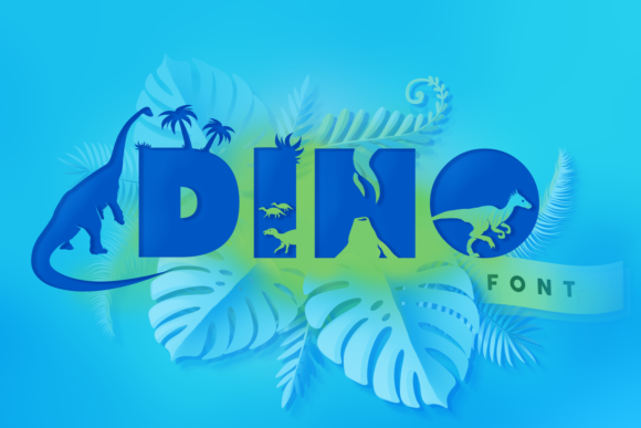 Dino Font for Creative Crafting and Commercial Use