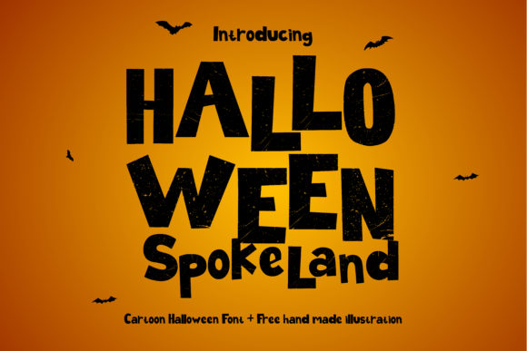 Halloween Spokeland Font Review for Editorial Design