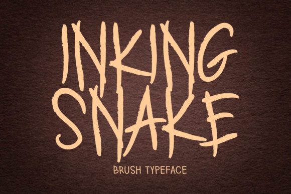 Inking Snake: A Display Font for Bold Visual Statements