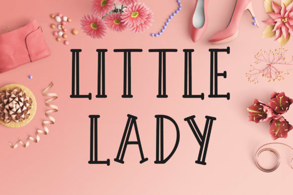 Little Lady: A Cheerful Display Font for Branding and Design