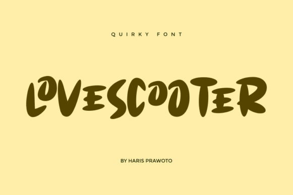 Lovescooter: A Playful Display Font for Editorial Creativity