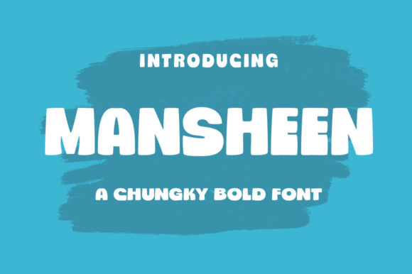 Mansheen Font: A Bold Display Typeface for Creative Makers