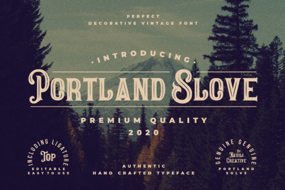Portland Slove: A Vintage Font for Modern Web Design
