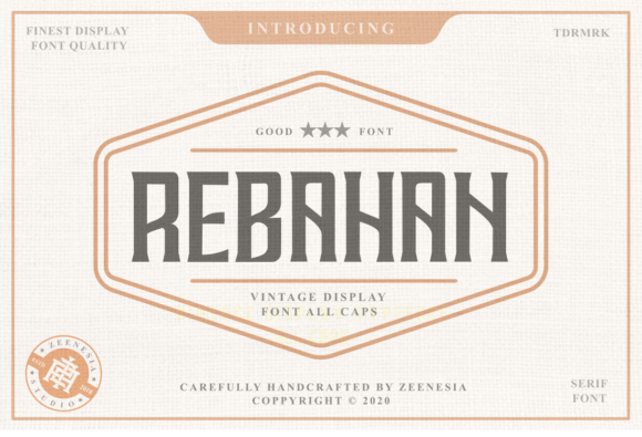 Rebahan: The Vintage Font That Elevates Your Brand