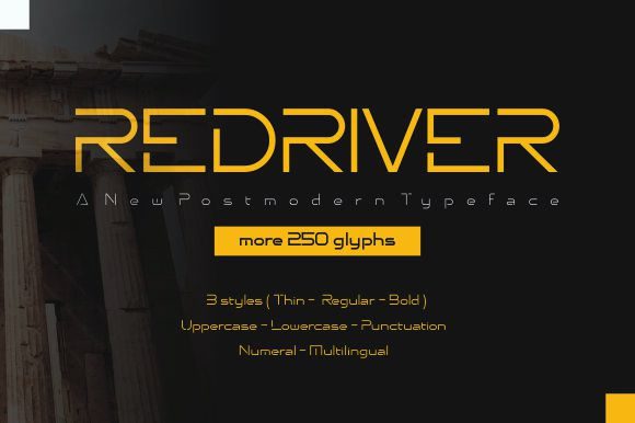 Redriver Font for Bold Digital Branding