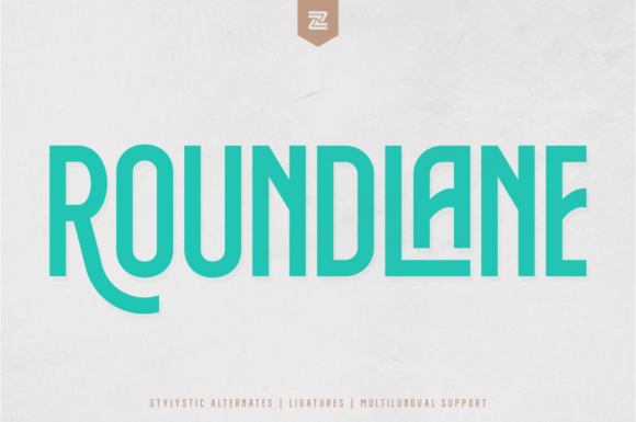 Roundlane: A Classic Display Font for Branding Projects