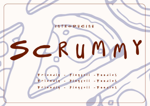 Scrummy Font for Branding Projects