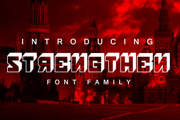 Strengthen: A Bold Display Font for Editorial Design