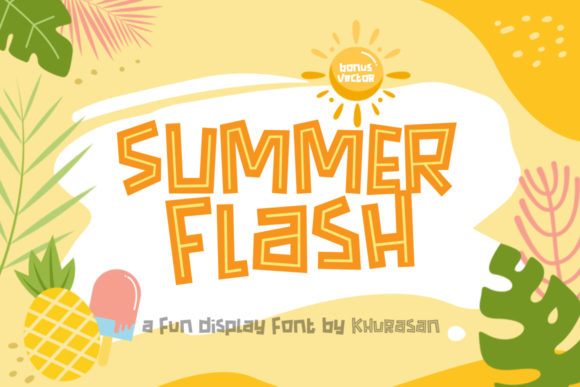 Summer Flash: A Quirky Display Font for Creative Branding