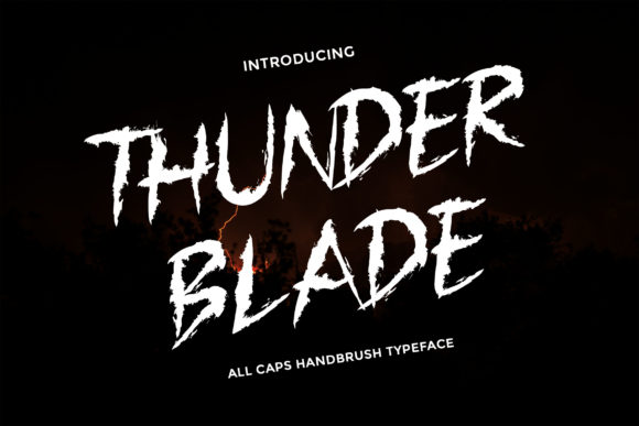 Thunder Blade: A Dynamic Display Font for Web Projects